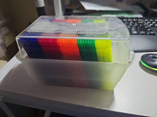 Imation Neon Diskettes 37 Pack IBM 2HD 3.5" Floppy Disks with case
