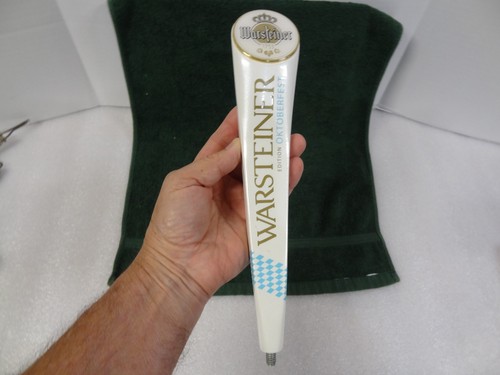 Vintage Warsteiner Edition Oktoberfest Beer Tap Handle White Pearl 11" - Picture 11 of 13