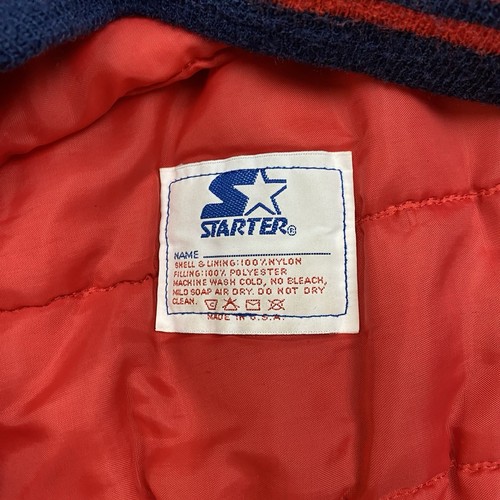 Vintage Starter Super Bowl Jacket Mens Size XL Blue XXVI USA Redskins Bills 90s - Picture 4 of 11