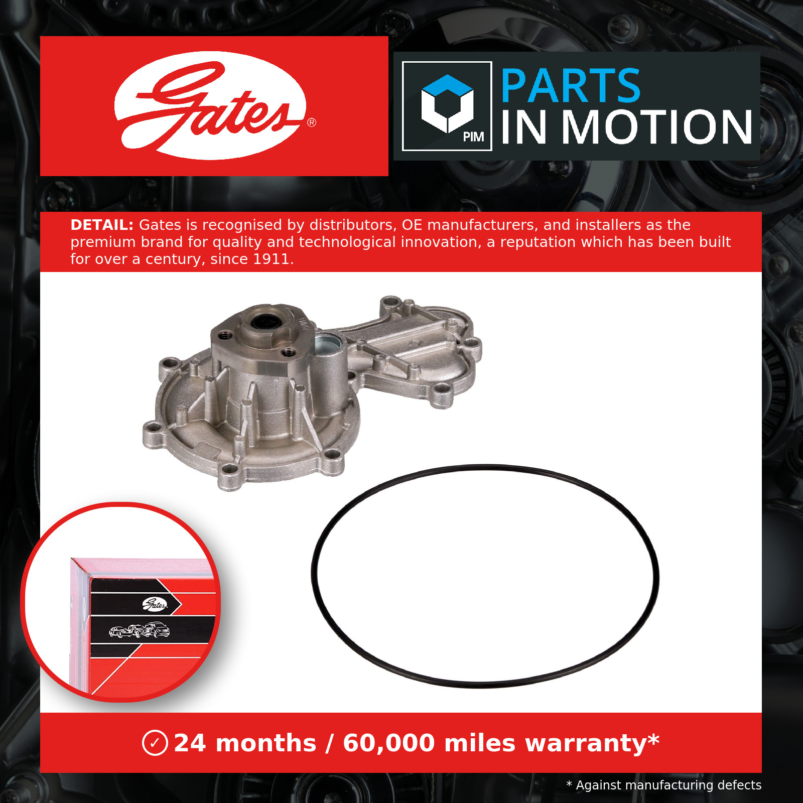 GATES WATER PUMP - WP0216 - Image 5
