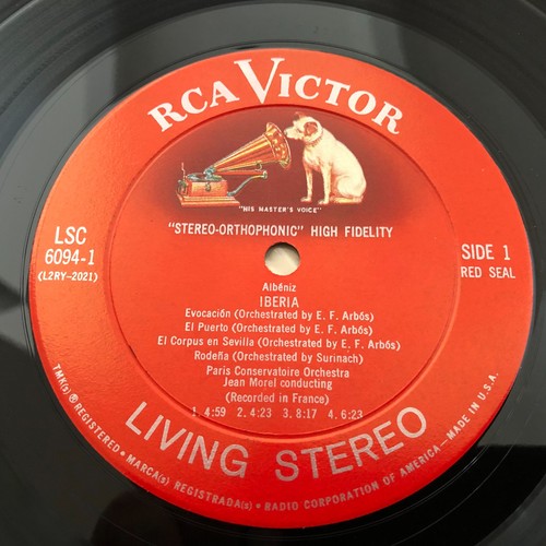 RCA Living Stereo LSC 2439 1/1/1/3S 2LP Albeniz Iberia, Jean Morel - Bild 5 von 8