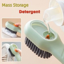 Liquid Dispensing Shoe Cleaning Brush Soft Bristle Scrubber Laundry Stain Tool