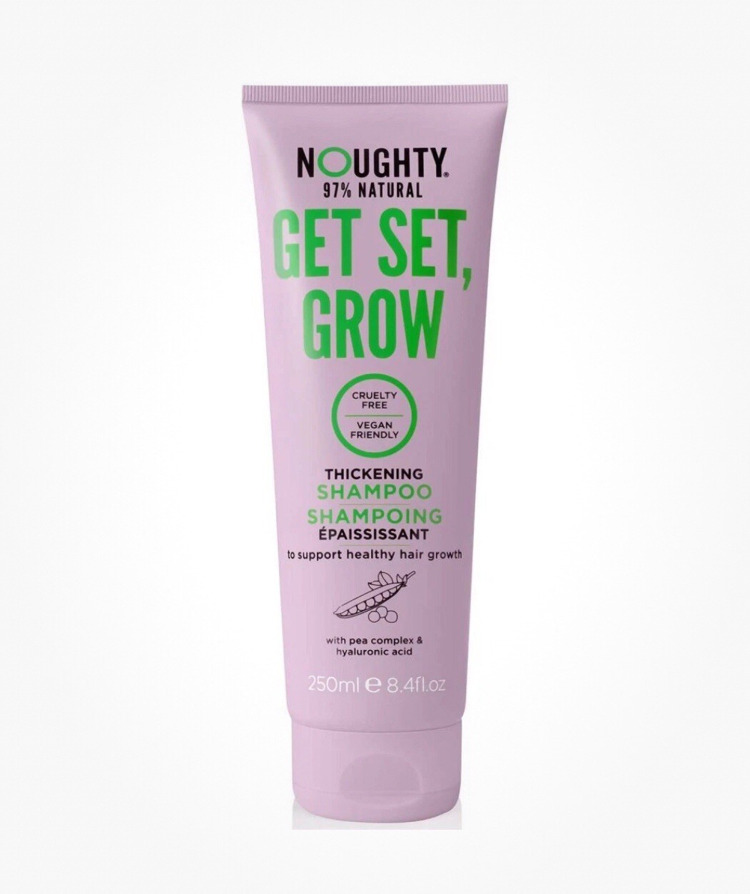 NOUGHTY GET SET GROW Hair Growth Shampoo. Vegan, Cruelty Free. 250ml
