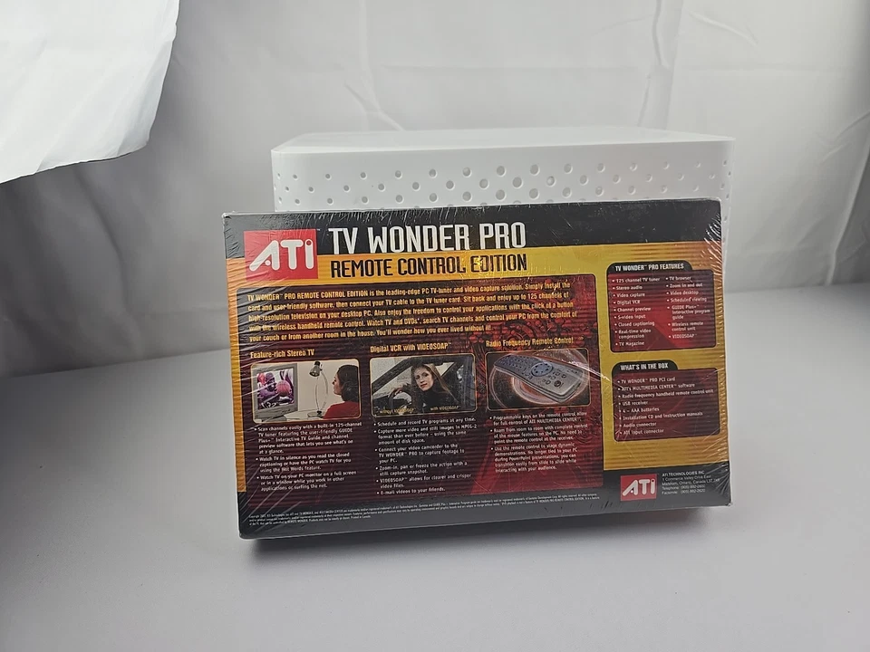 ATI TV Wonder Pro Remote Control Edition PC TV-Tuner/Video Capture Rare New - Image 3 of 4