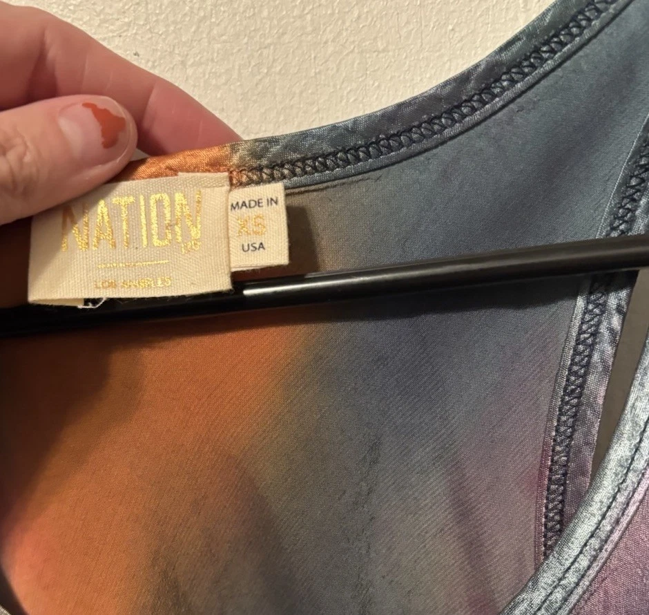 Nation LTD XS Tie-Dye Tank Top Camisole - Image 2 of 4