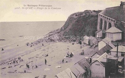 Saint-Quay-Portrieux 22 Cotes-d Armor Plage-de-la-Comtesse Beach Beach Cabins 
