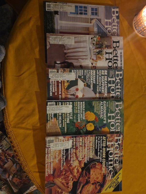 Lot Of 5 Better Homes And Gardens  Magazines 1987 August, Oct, March, May, Feb