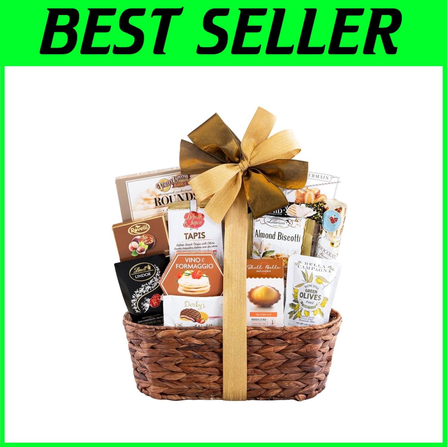 Tasty Gourmet Gift Basket with Personalized Message
