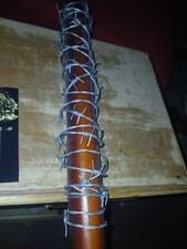 The Walking Dead Lucille Prop Replica- 31.5" Real Hardwood/Barbed Wire Red...