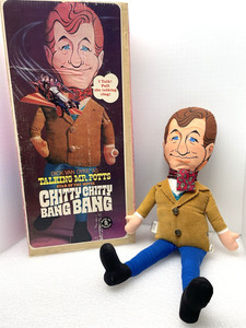 NICE VINTAGE CHITTY BANG BANG DOLL DICK VAN DYKE 1968 PULL STRING TOY IN BOX