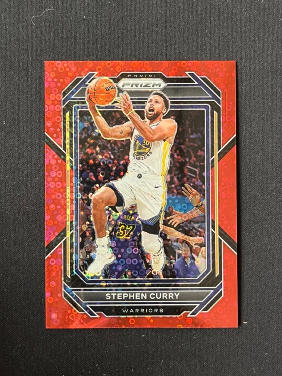 Stephen Curry 2022-23 Panini Prizm Fast Break Red Disco Prizm 095/100 #101