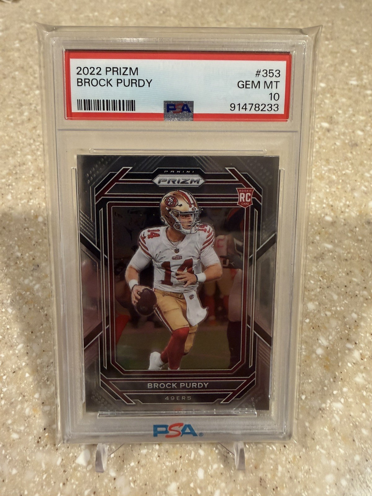2022 Panini Prizm - Rookies Brock Purdy Rookie RC #353 PSA10 49ers