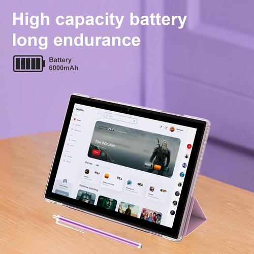 ATOZEE 10 inch Tablet with Keyboard 2 in 1 Android 14 Tablets Include Case Mouse - Picture 5 of 7