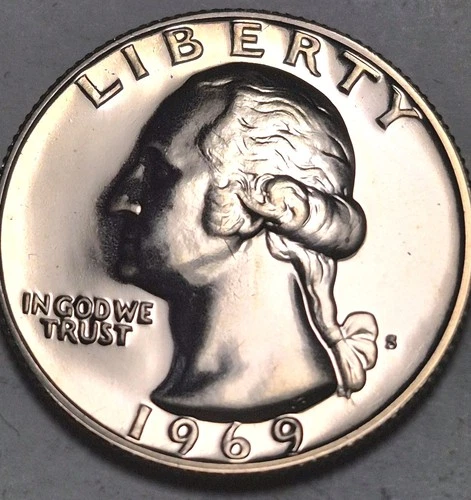 1969S Gem Proof Washington Quarter