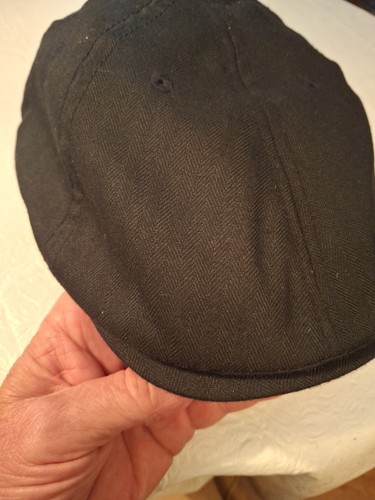 Vintage Blue Herringbone Penguin by Munsingwear Cabbie Newboy Hat OSFA - Picture 8 of 9