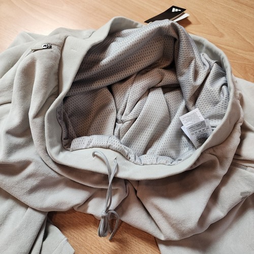 Nuevo con etiquetas Adidas Unisex Gris Terciopelo Recto Pull On Pantalones Malla Forrados Peso Pesado 2XL - Imagen 4 de 15