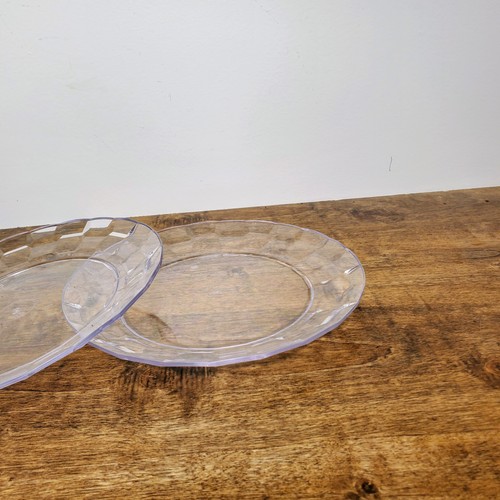 Tupperware Ice Prisms Plates 8” Round Sheer Reusable Dessert Dinnerware 5800 Set - Picture 7 of 7