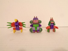 Galoob Micro Machines Z-Bots Linkbots Quadroskeed 3 Action Figure Set Complete