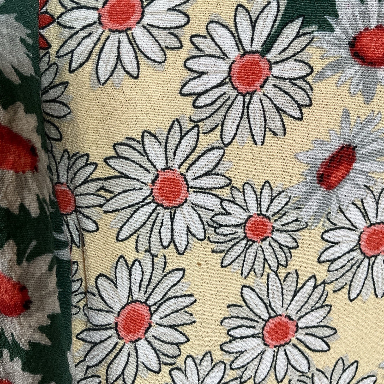 Zara Trafaluc Collection Dress Juniors Small Red Floral Patchwork Boho Festival*