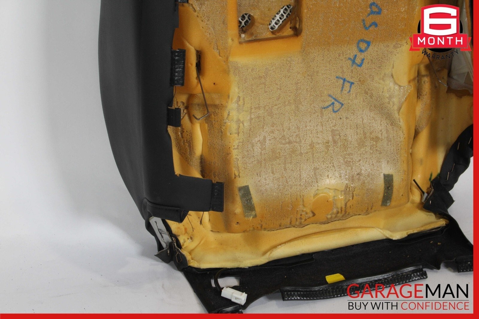 03-08 Maserati Quattroporte M139 Front Right Side Top Upper Seat Cushion Black