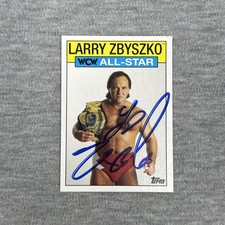 2016 Topps Heritage WWE #33 WCW/nWo All-Stars Larry Zbyszko Signed IP Auto