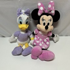 Disney 12" Minnie Mouse Daisy Duck Lot Just Play Plush Stuffed Animal Girl Toy