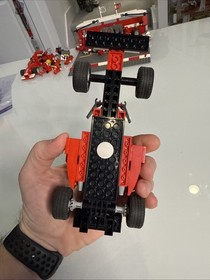 Vtg LEGO Racers: Ferrari F1 Racer (8362) Set Complete And Working 2004 1:24