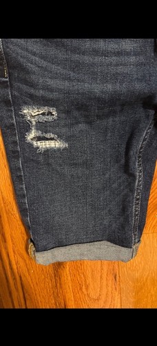 Abercrombie kids 11/12 girls bike Jean shorts cuffed - Picture 3 of 5