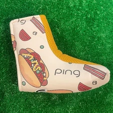 Ping Golf Sonoran Hot Dog Blade Putter Cover Beige Unused