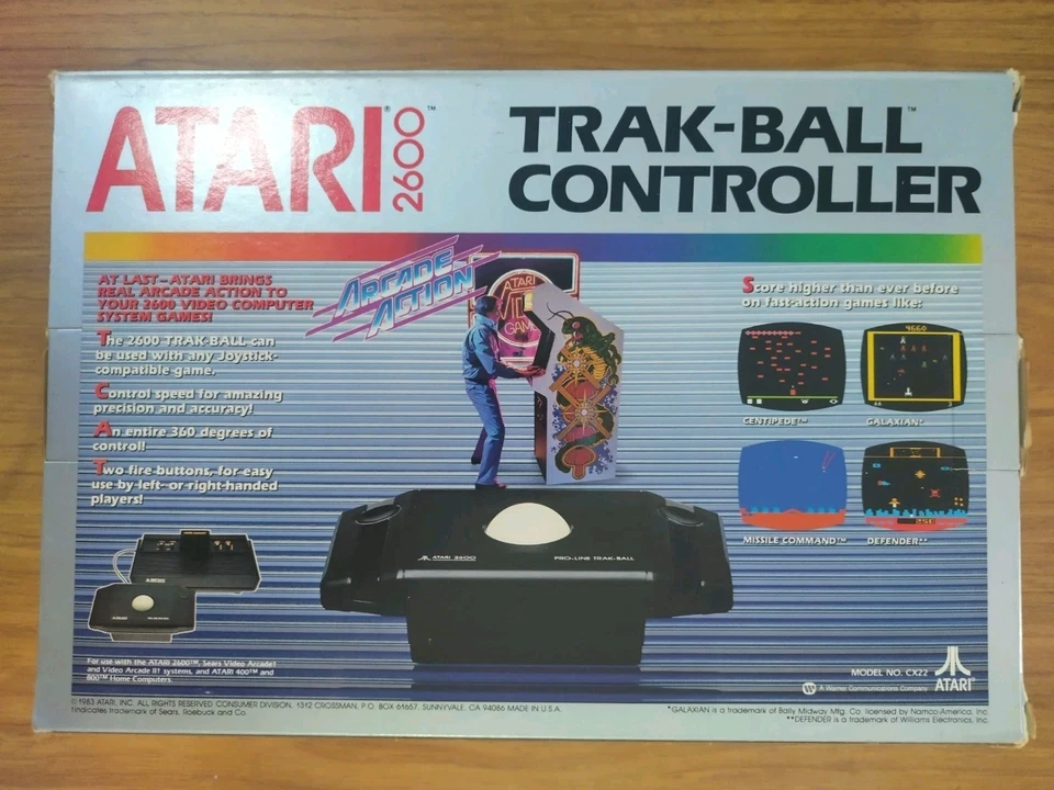 ATARI 2600 Track-Ball CONTROLLER Pro-Line Arcade Action Brand New (NOS) - Image 2 of 4
