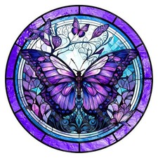 ajepon Butterfly Diamond Painting Kits for Adults - Stained 14*14inch, G3713