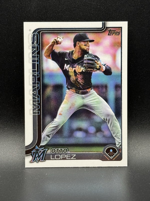 Otto Lopez 2025 Topps Series 1 #172 Miami Marlins Baseball