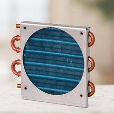Piccolo radiatore a condensatore in tubo di rame robusto per frigorifero e