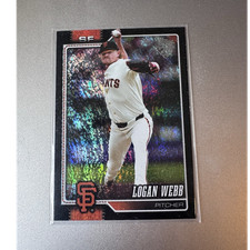 2026 Topps Series 1 Logan Webb #69 San Francisco Giants Black Sandglitter 02/10