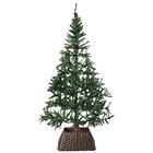  Foldable Christmas Tree Skirt Collar Basket, Ring Base Stand Cover, Brown