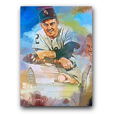 Nellie Fox #12 Art Card Limited 40/50 Edward Vela Signed (Chicago White Sox)