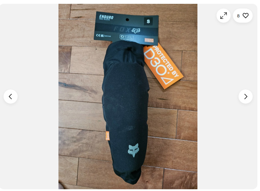 Fox Racing Enduro Knee Sleeves New D30 Mountain Protection P