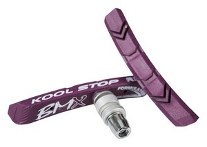 Kool Stop BMX Threaded Brake Pads Purple 2 Sets