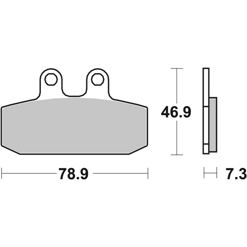 Brake Pads for GUZZI 750 V7 III STONE ABS 2017-2018 Rear Street Brembo - Image 4