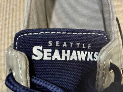 Seattle Seahawks NFL Men's Side Logo Slip-On Canvas Shoes - New - Picture 6 of 7