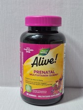 Nature&rsquo;s Way Alive! Prenatal Multivitamin Supplement, Plant-Based DHA for Baby's