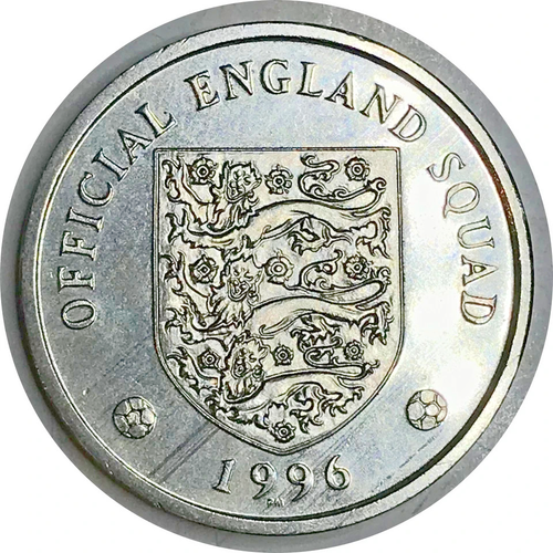 MS 1996 DAVID PLATT MIDFIELDER Token OFFICIAL ENGLAND SQUAD 1996 - Picture 2 of 2