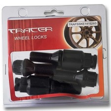 Felgenschlösser M14x1,5 28mm Kegelbund 60° schwarz Radschloss für Opel Peugeot R