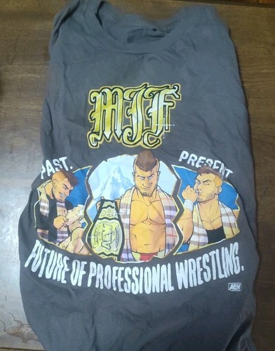 AEW MJF Shirt Size Small Past Present Future Of Professional Wrestling - Picture 2 of 2