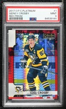 2017-18 O-Pee-Chee Platinum Red Prism 106/199 Sidney Crosby #1 PSA 9 MINT 0bn4
