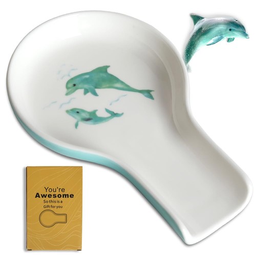 Spoon Rest for Stove Top - Kitchen Decor Ceramic Spoon Rest for Stove Top Kit...