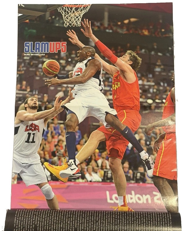 Kobe Bryant USA Slam Magazine Slamups Poster Lakers Carmelo Anthony Knicks 2012