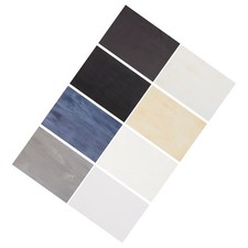 8 Sheets Stained Glass Sheets 4 x 6 Inch Variety Mosaic Glass Tiles for DIY