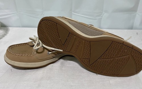 Sperry Damenschuhe 6,5 Angelfish Top-Sider hellbraun Bootsschuh Leder - Bild 2 von 6