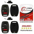 2 For 07 08 09 2010 2011 2012 2013 Honda Cr-V - Remote Key Fob Uncut Shell Case
